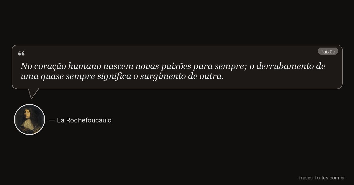 Frase de La Rochefoucauld