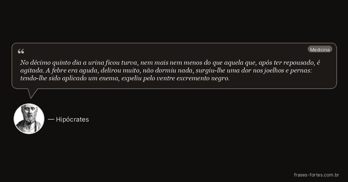 Frase de Hipócrates