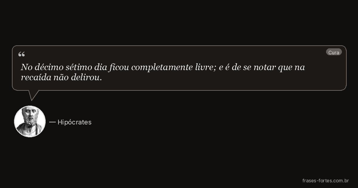 Frase de Hipócrates