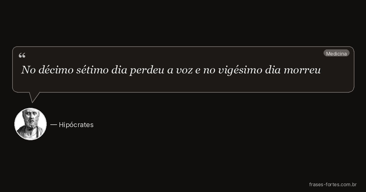 Frase de Hipócrates