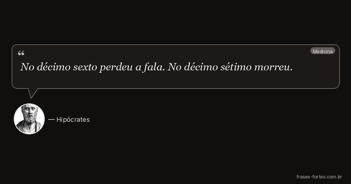 Frase de Hipócrates