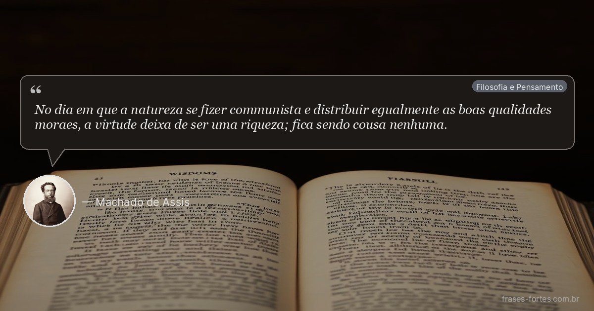 Frase de Machado de Assis