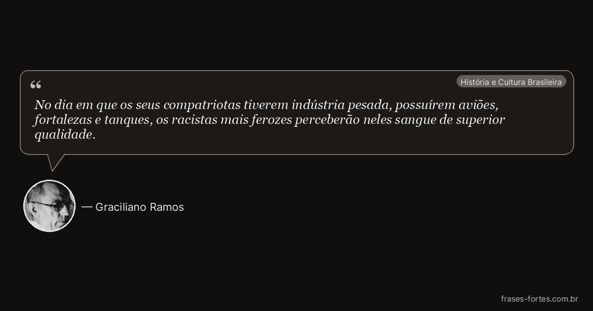 Frase de Graciliano Ramos