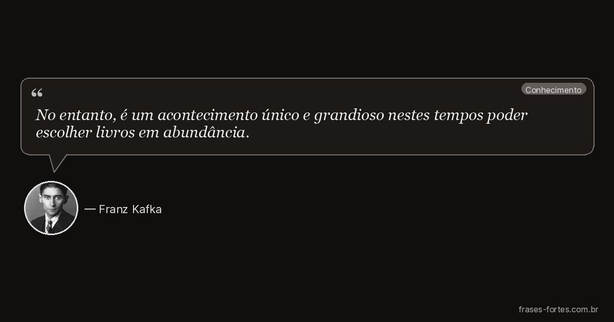 Frase de Franz Kafka