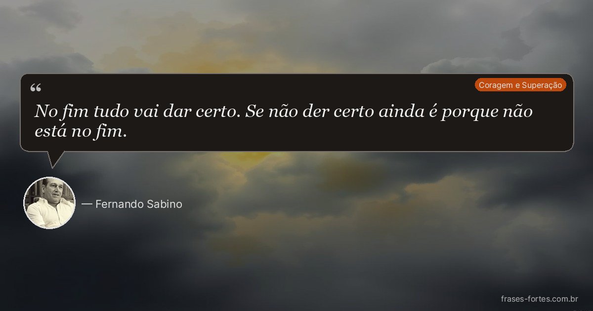 Frase de Fernando Sabino