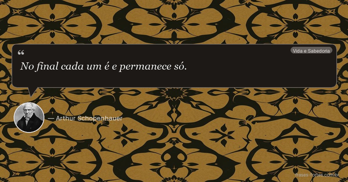 Frase de Arthur Schopenhauer