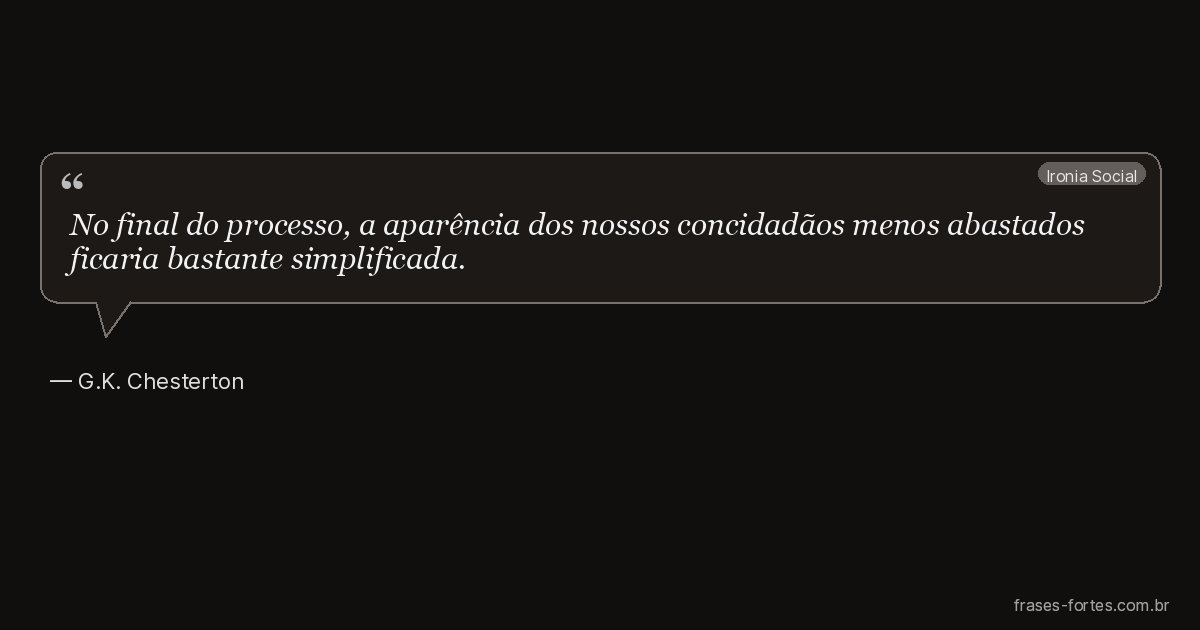Frase de G.K. Chesterton