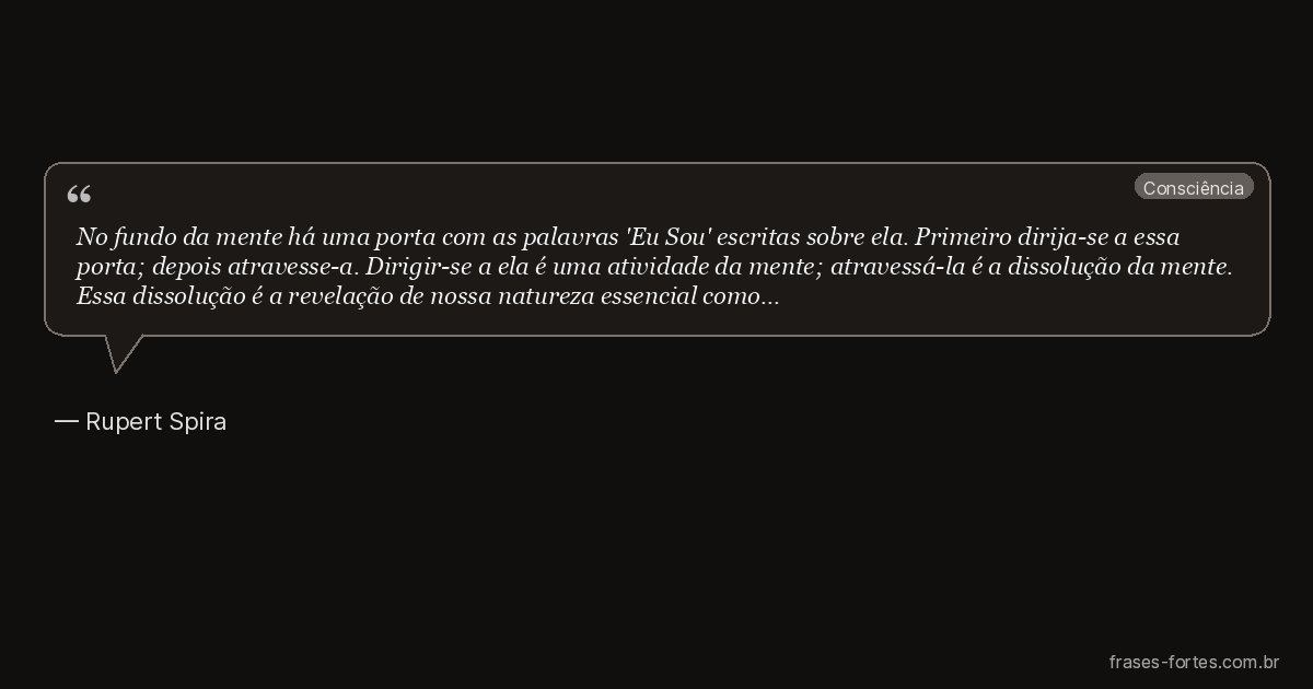Frase de Rupert Spira