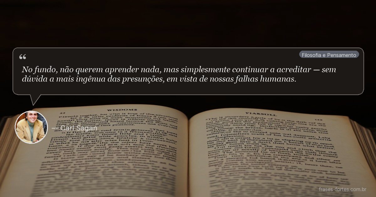 Frase de Carl Sagan
