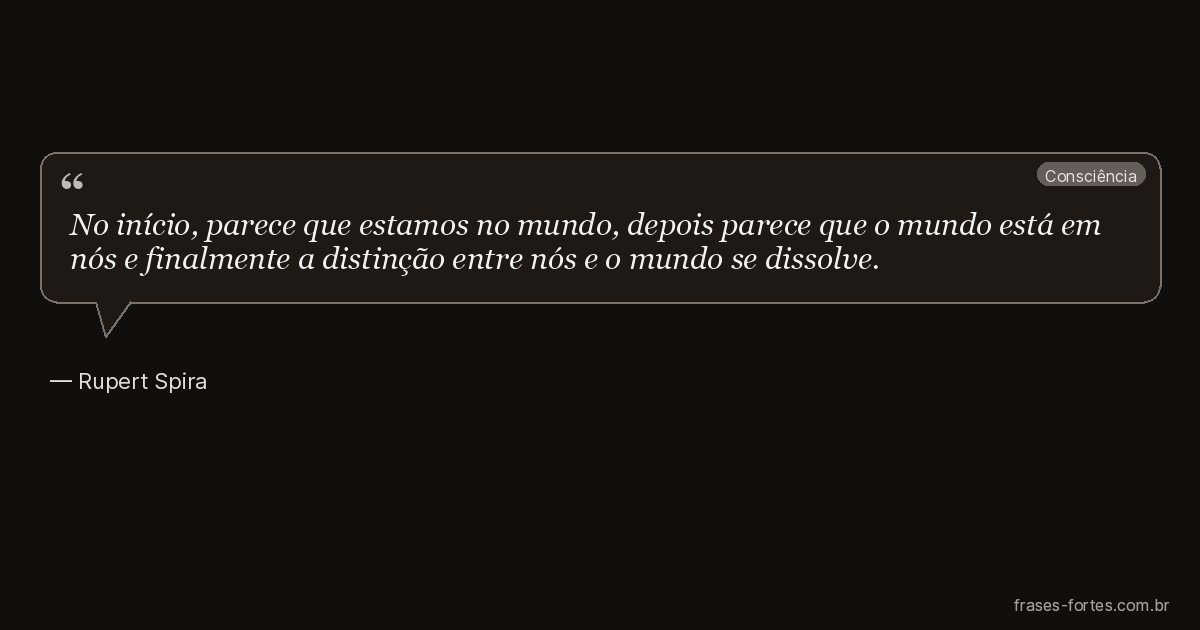 Frase de Rupert Spira