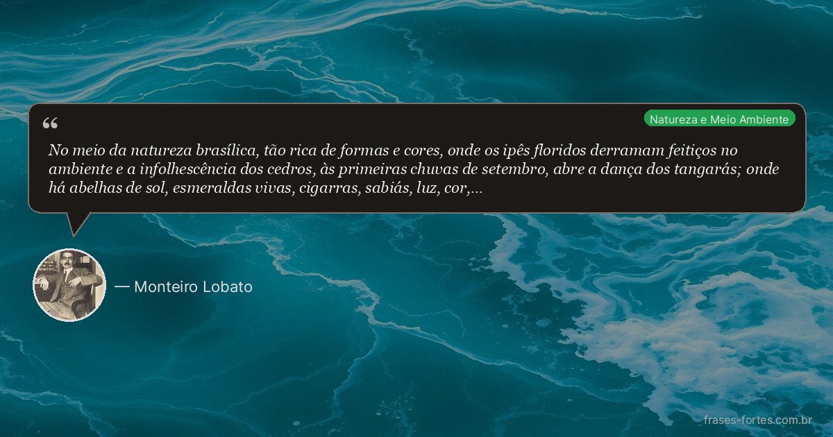 Frase de Monteiro Lobato