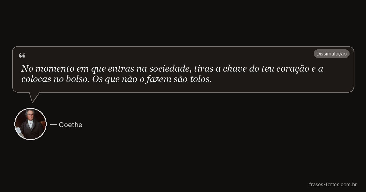 Frase de Goethe