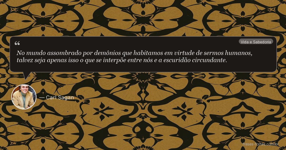 Frase de Carl Sagan