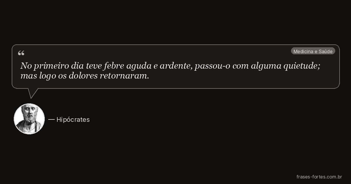 Frase de Hipócrates