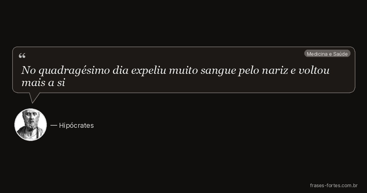 Frase de Hipócrates