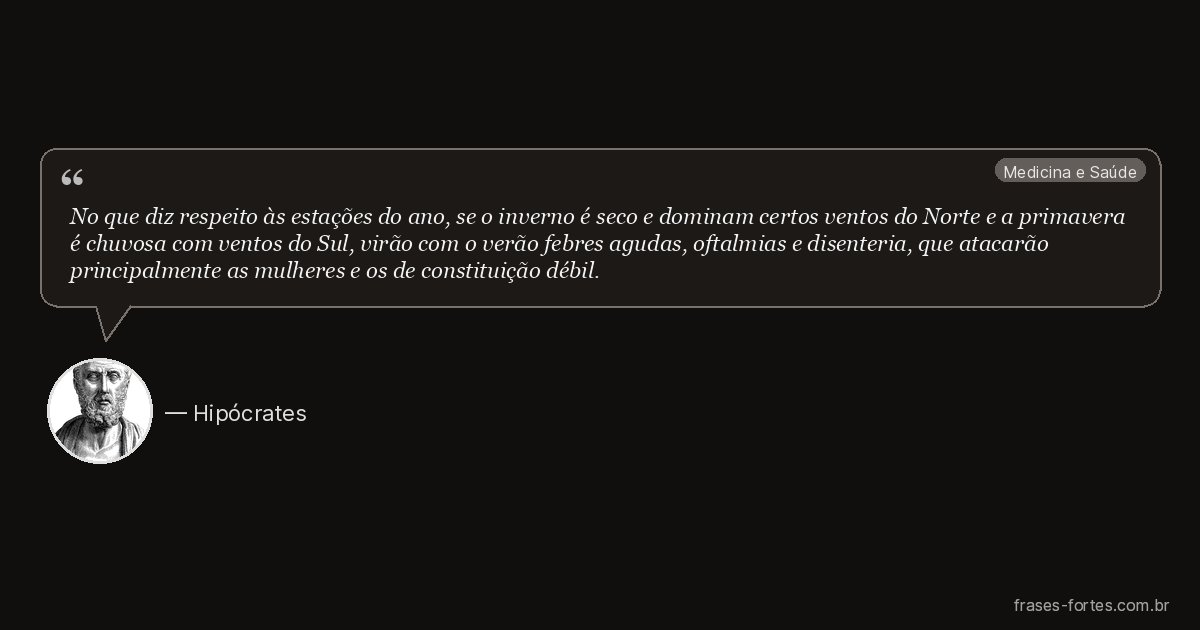 Frase de Hipócrates