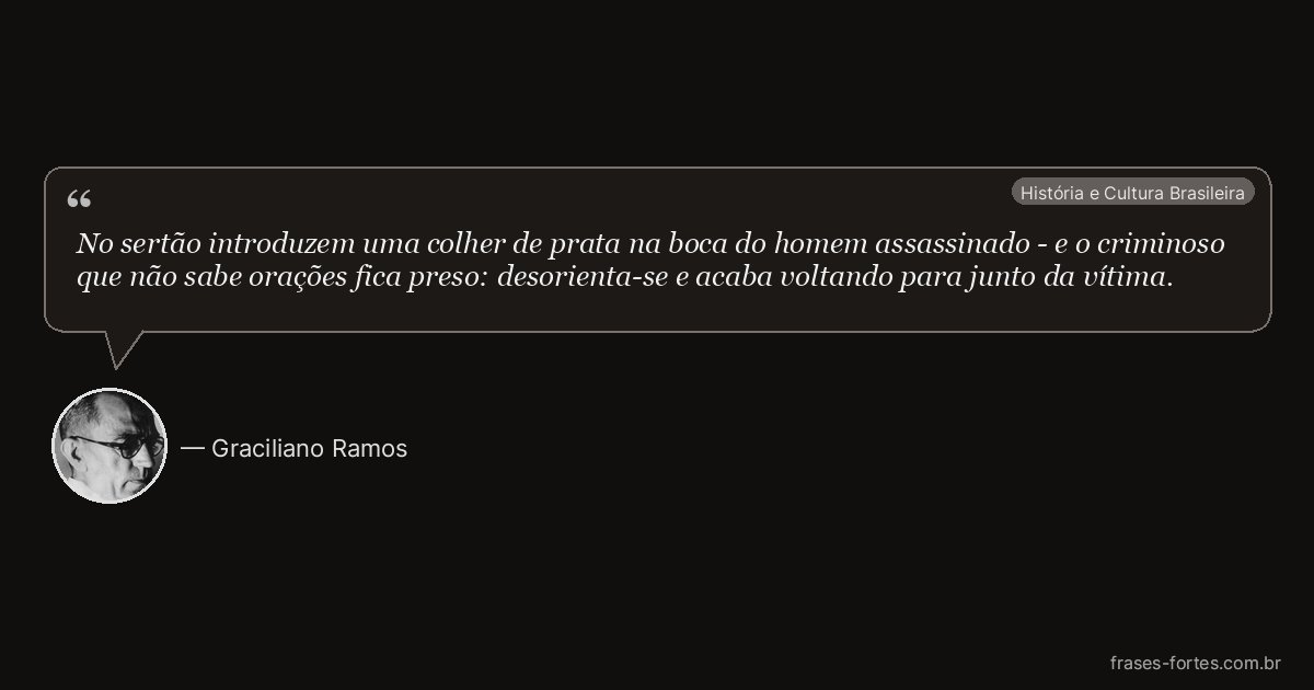 Frase de Graciliano Ramos