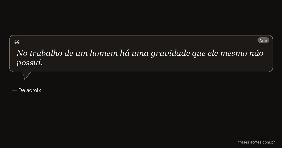 Frase de Delacroix