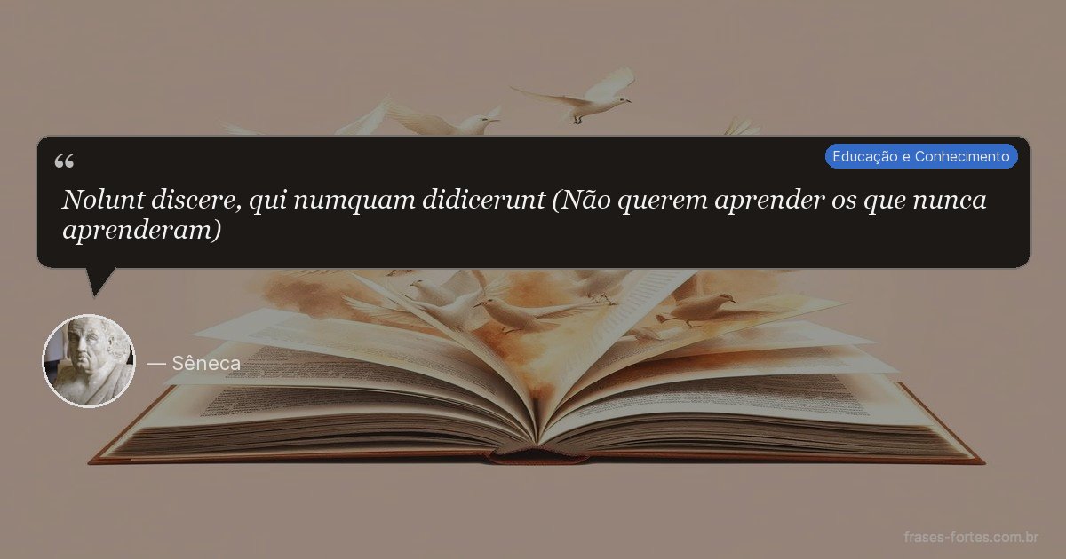 Frase de Sêneca