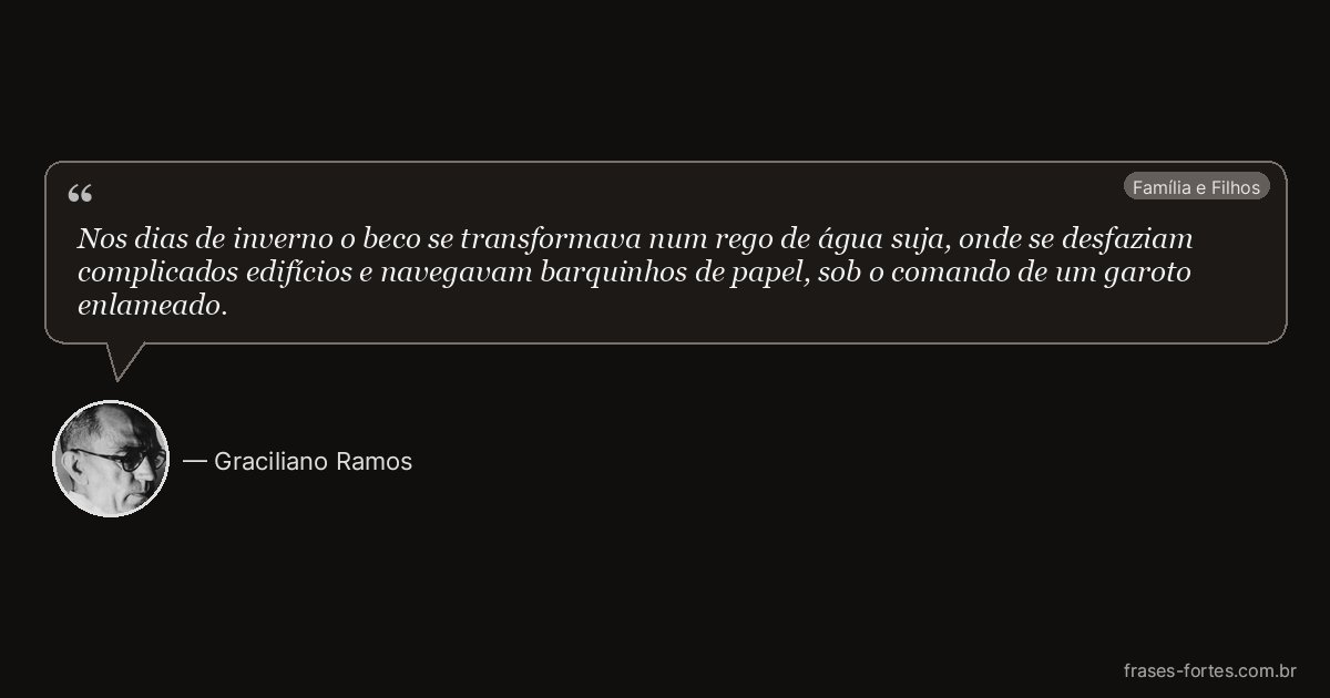 Frase de Graciliano Ramos