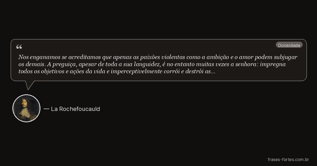 Frase de La Rochefoucauld