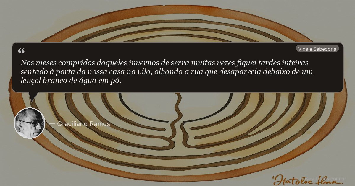 Frase de Graciliano Ramos