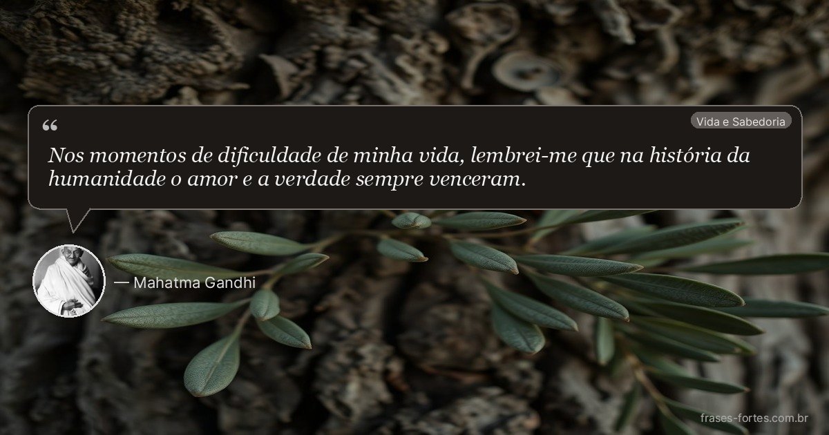 Frase de Mahatma Gandhi