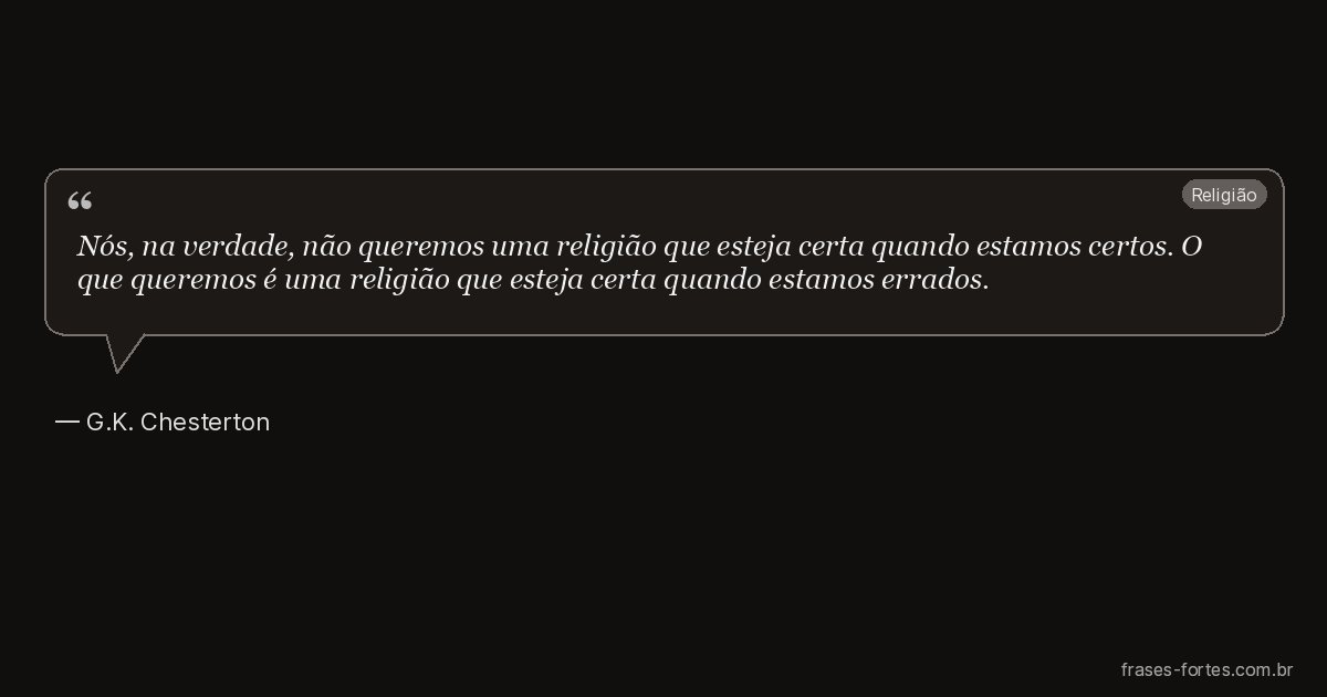 Frase de G.K. Chesterton