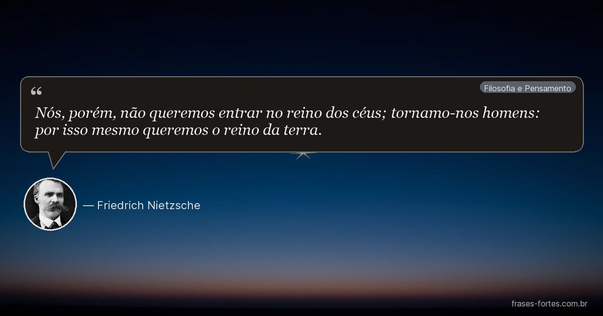 Frase de Friedrich Nietzsche