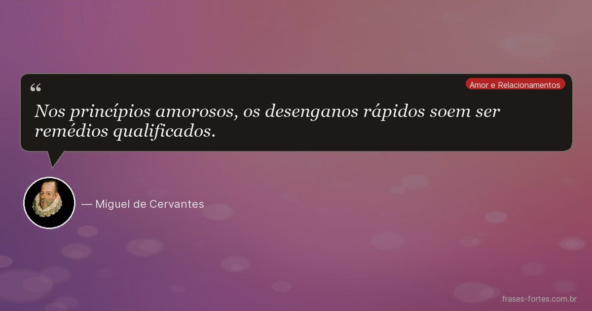 Frase de Miguel de Cervantes