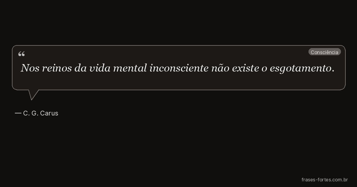 Frase de C. G. Carus