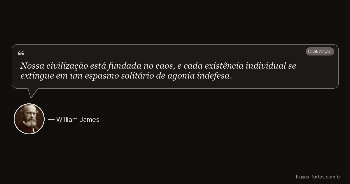 Frase de William James