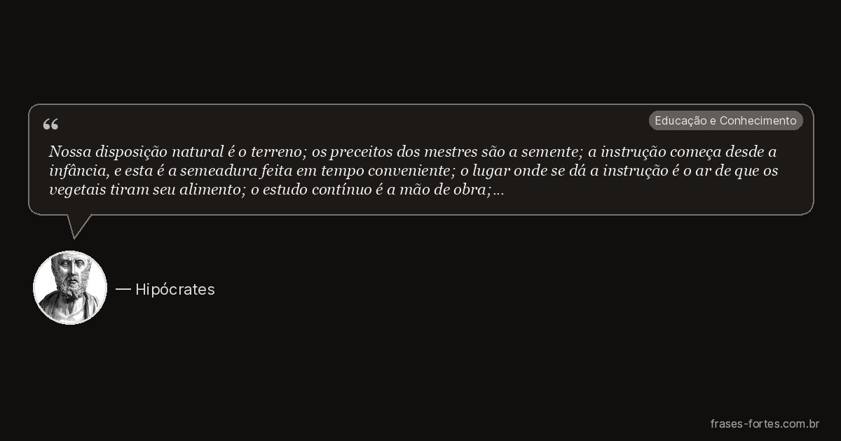 Frase de Hipócrates