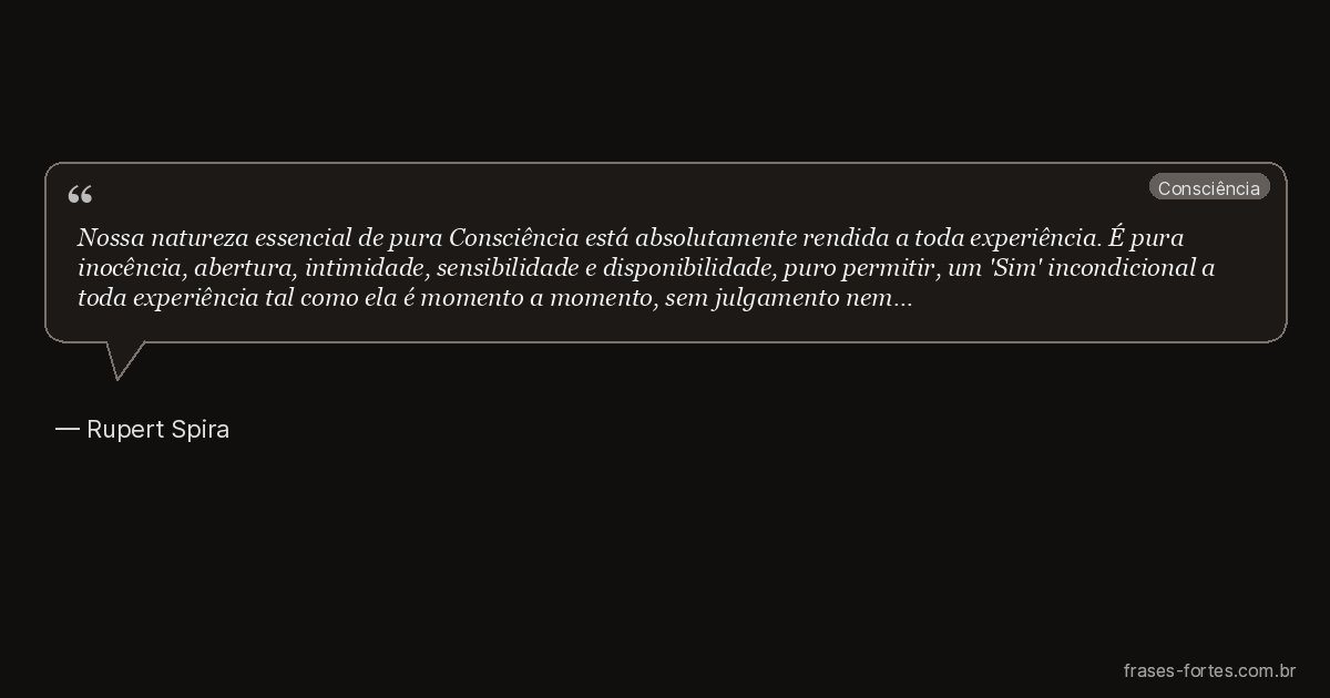 Frase de Rupert Spira