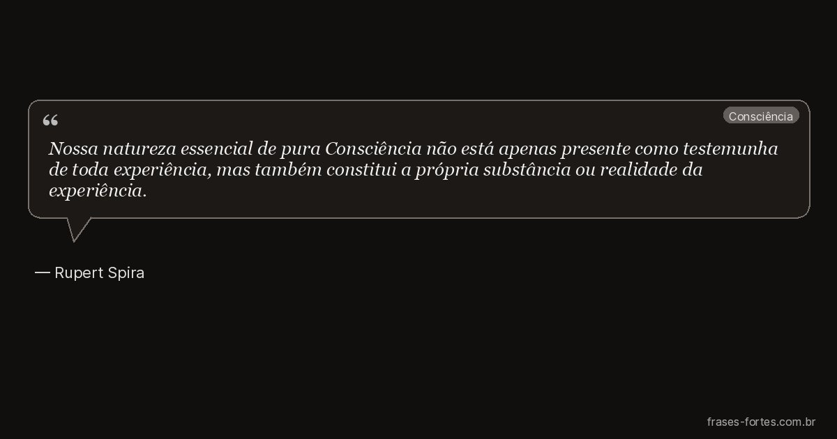 Frase de Rupert Spira