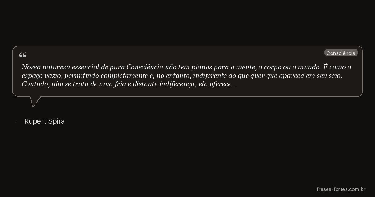 Frase de Rupert Spira
