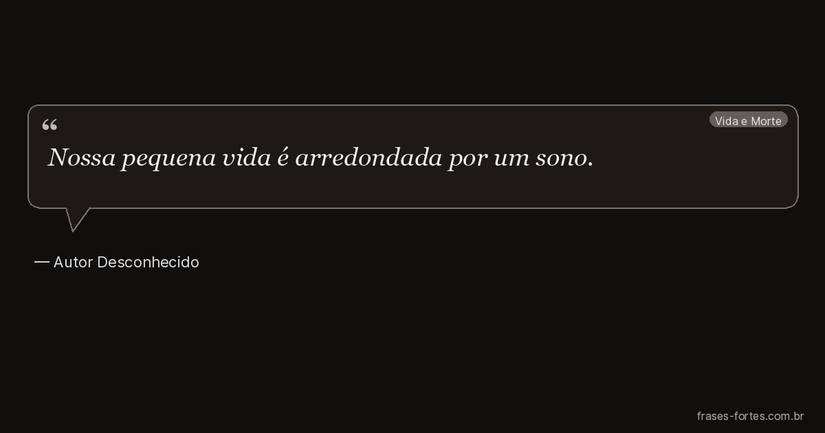 Frase de Autor Desconhecido
