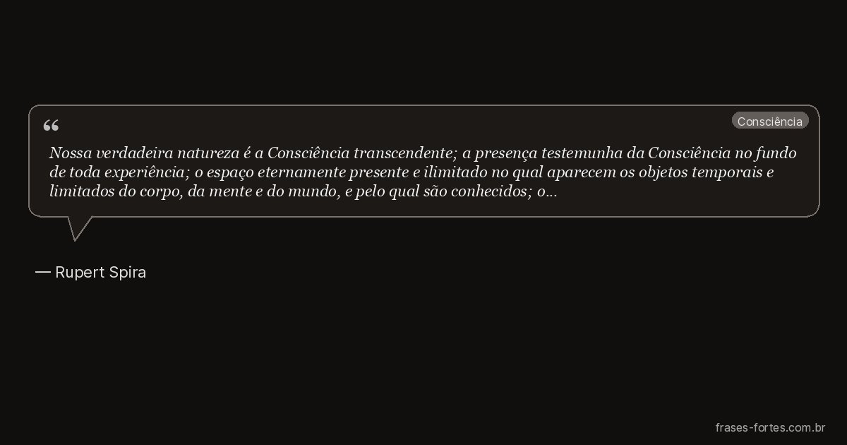 Frase de Rupert Spira