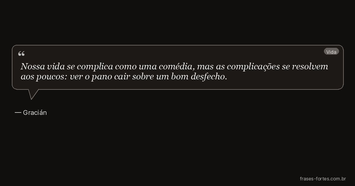 Frase de Gracián