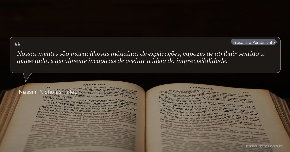 Frase de Nassim Nicholas Taleb