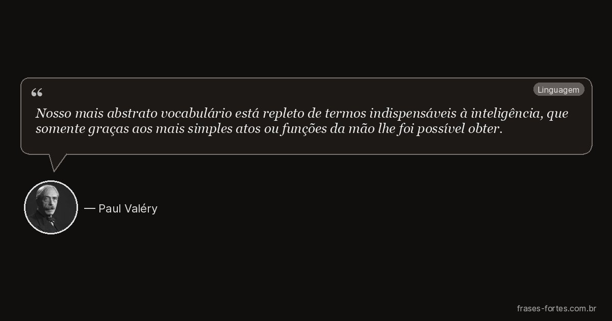 Frase de Paul Valéry