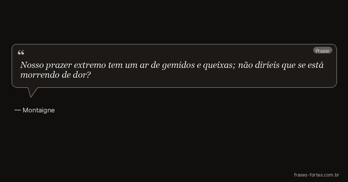 Frase de Montaigne