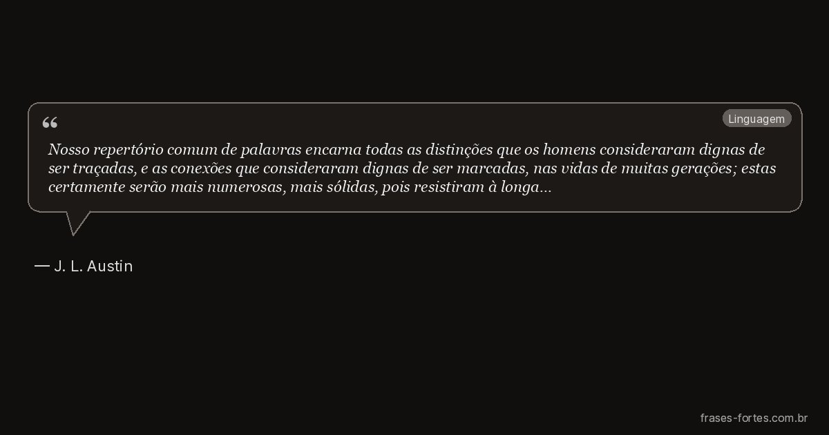 Frase de J. L. Austin