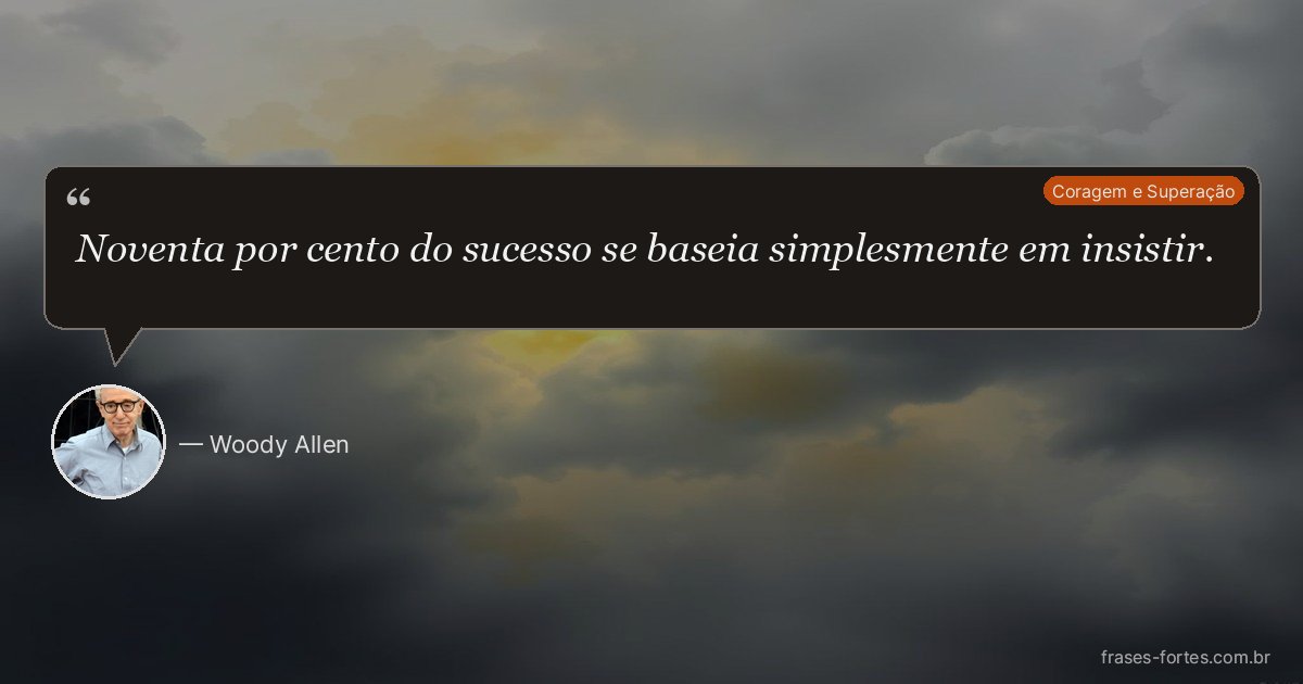 Frase de Woody Allen