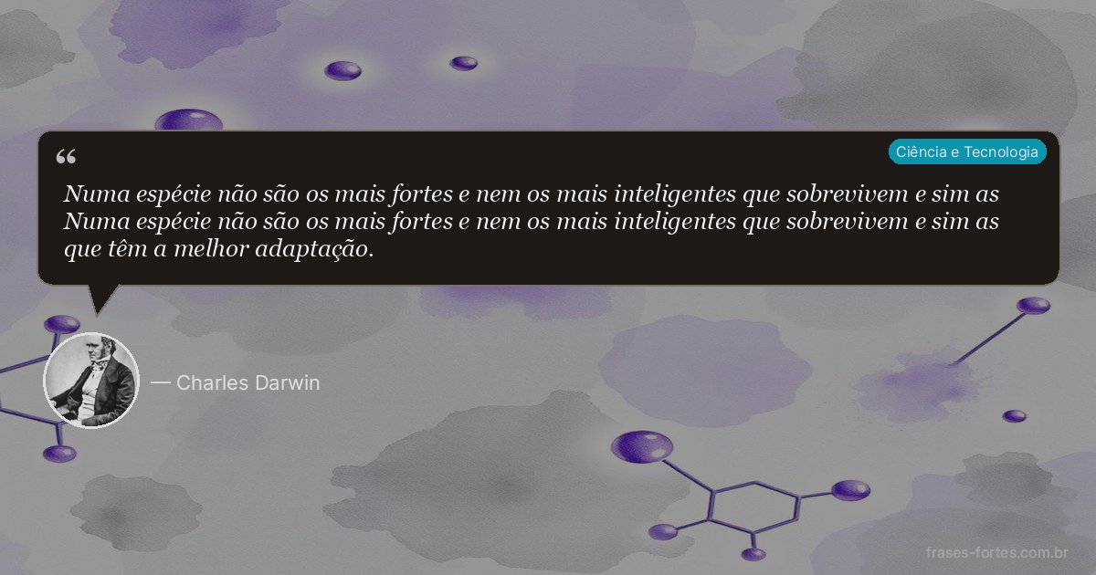 Frase de Charles Darwin