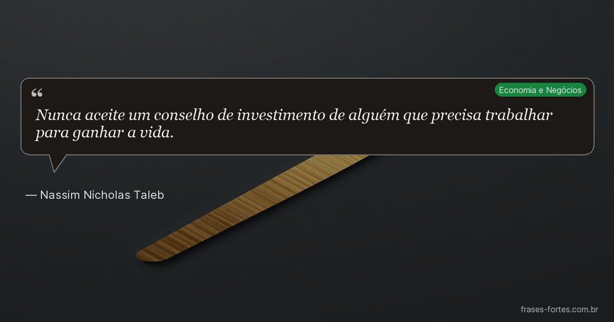 Frase de Nassim Nicholas Taleb
