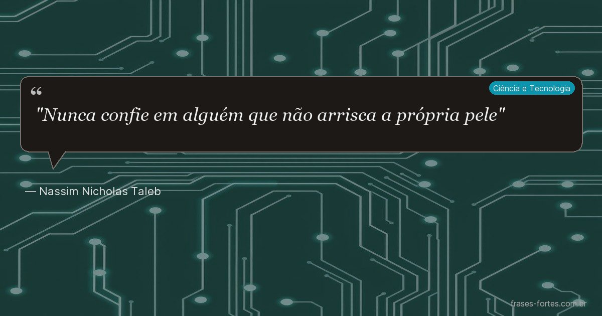 Frase de Nassim Nicholas Taleb