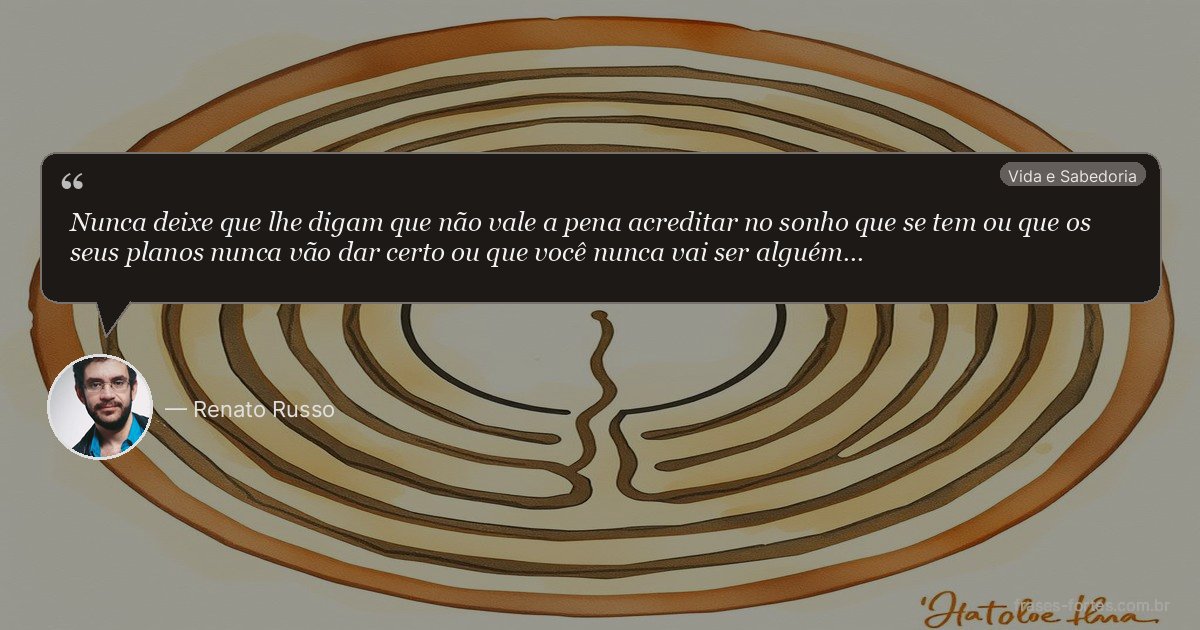 Frase de Renato Russo