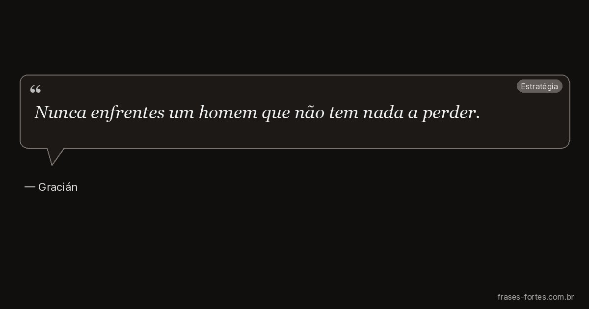 Frase de Gracián