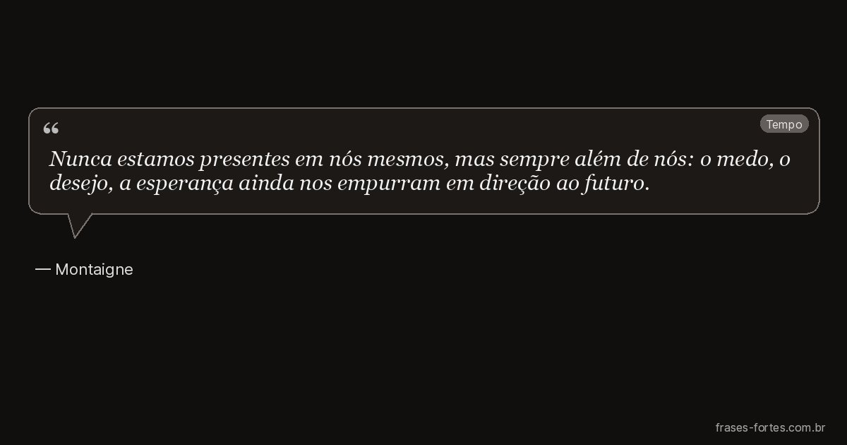 Frase de Montaigne